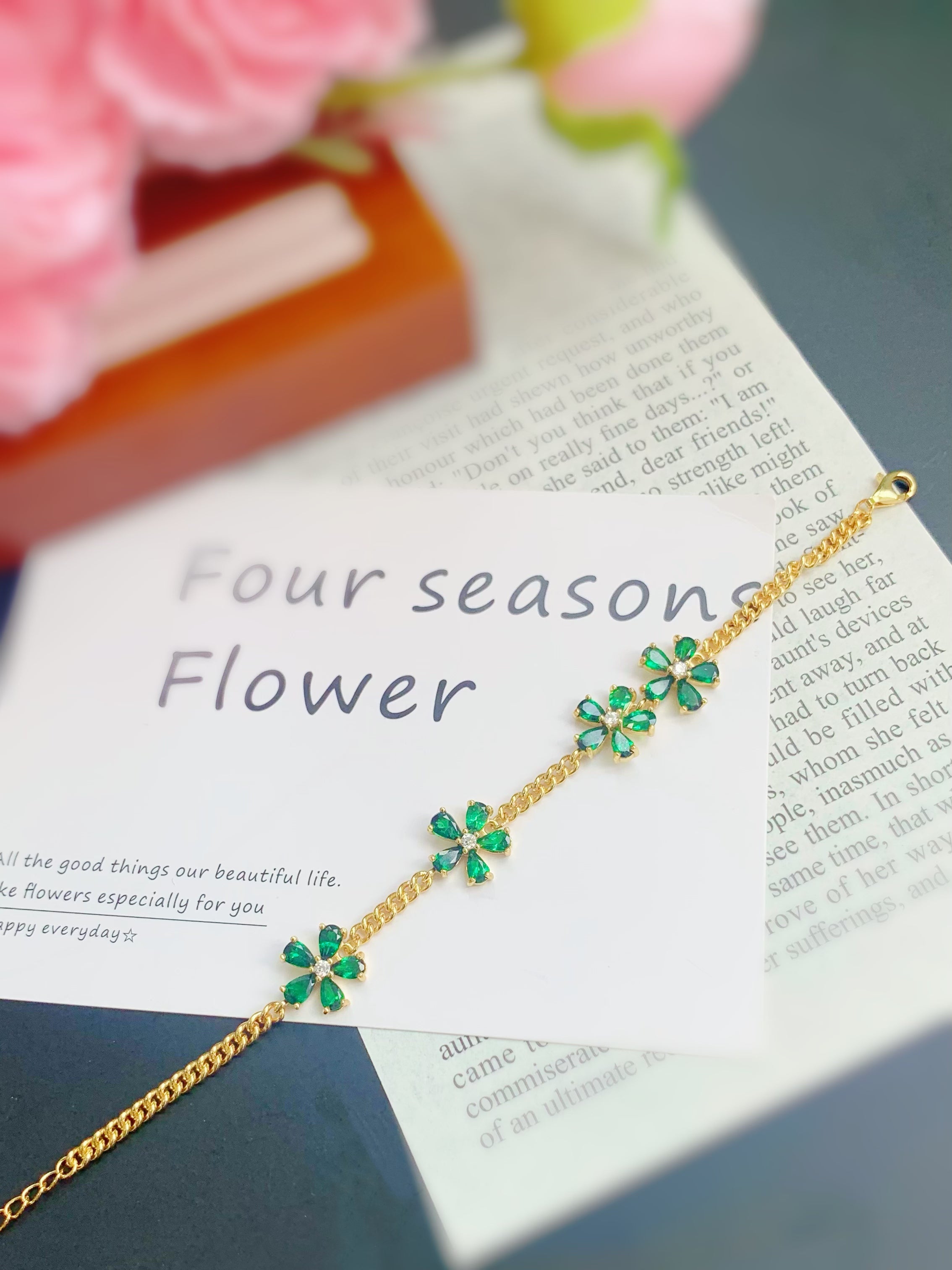 S925 Silver Natural Tsavorite Bracelet Collection