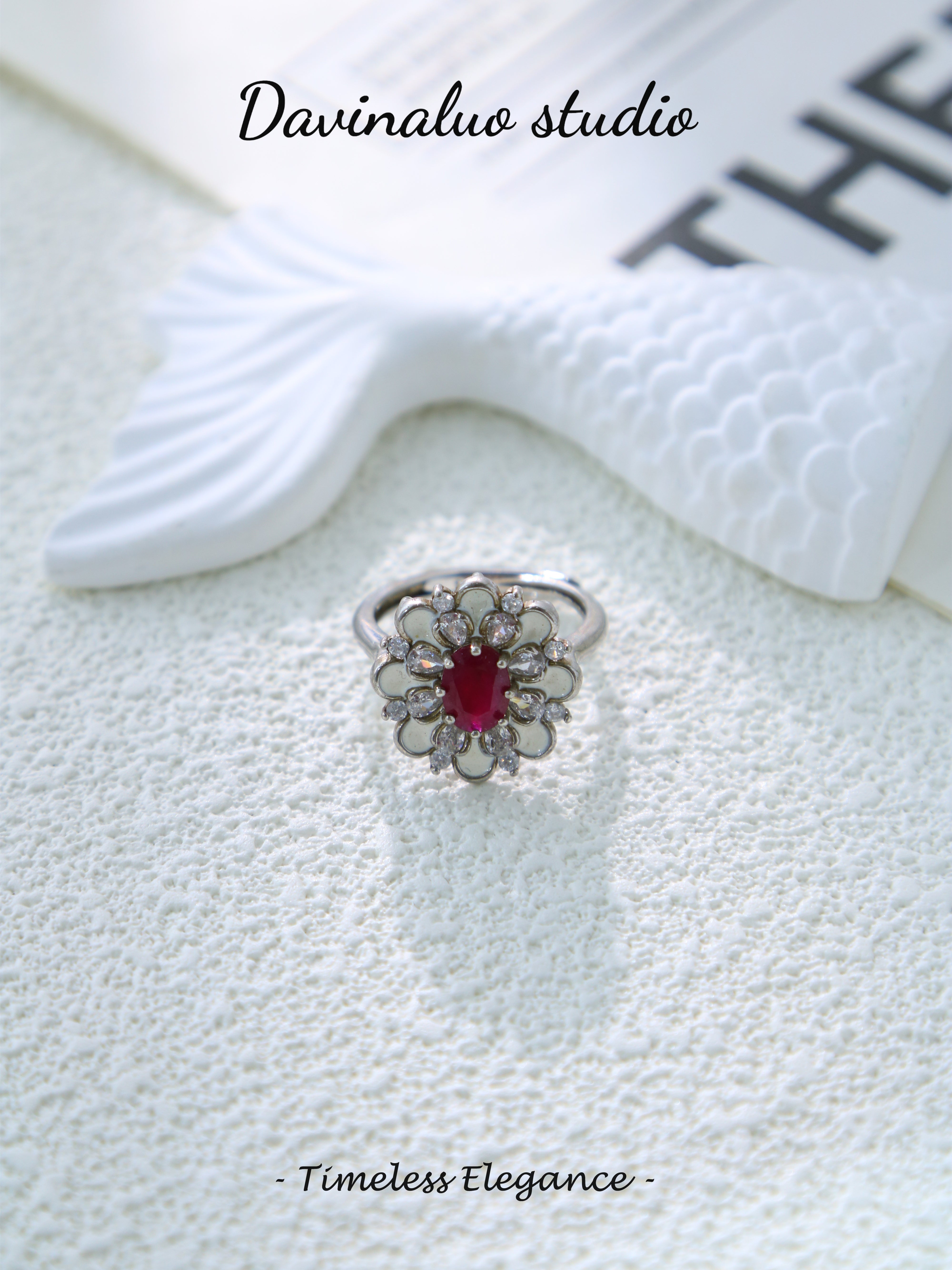 S925 Silver Classic Oval Cut Ruby Ring