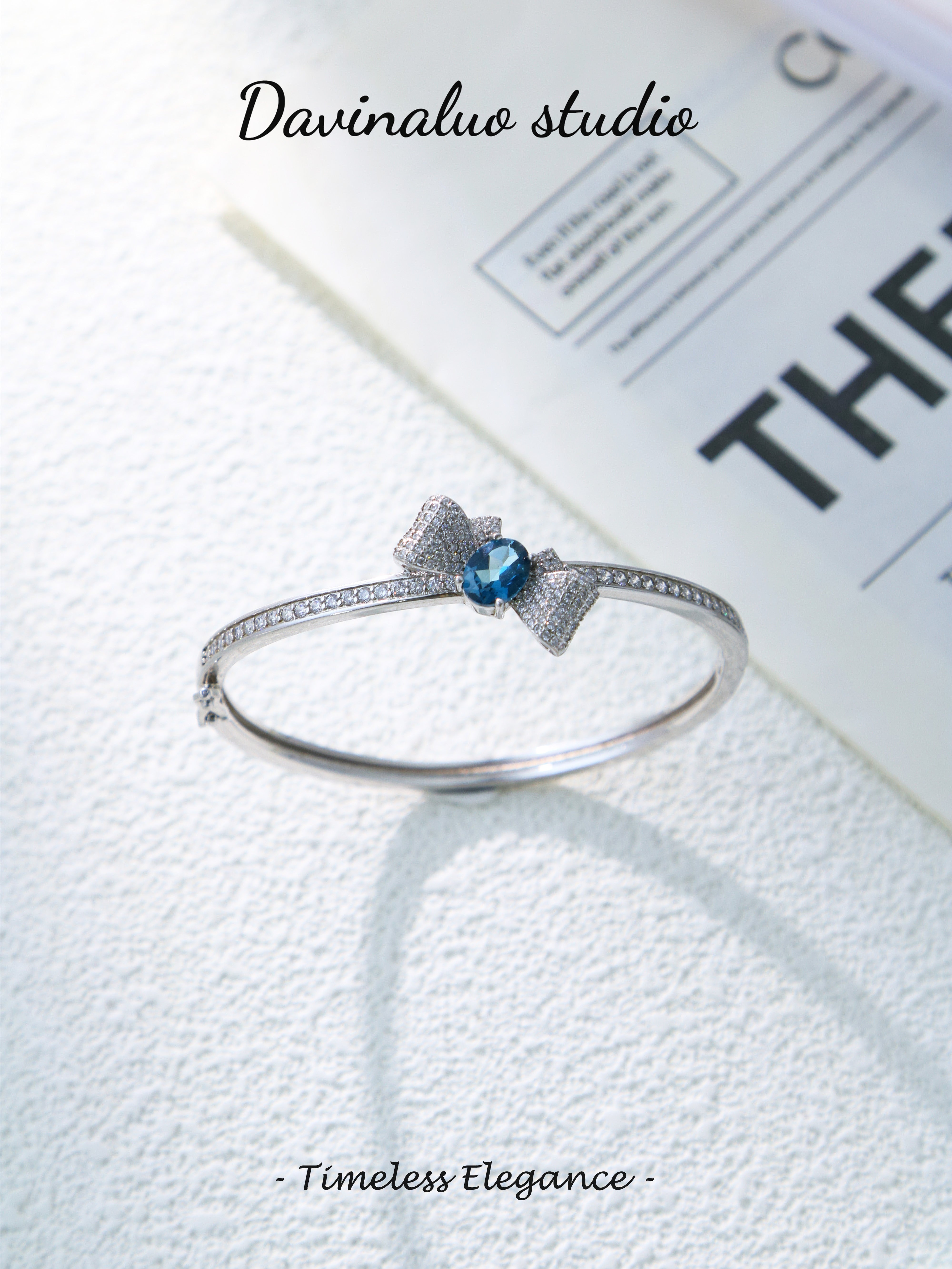 S925 Silver Classic Oval Cut Sapphire Bracelet