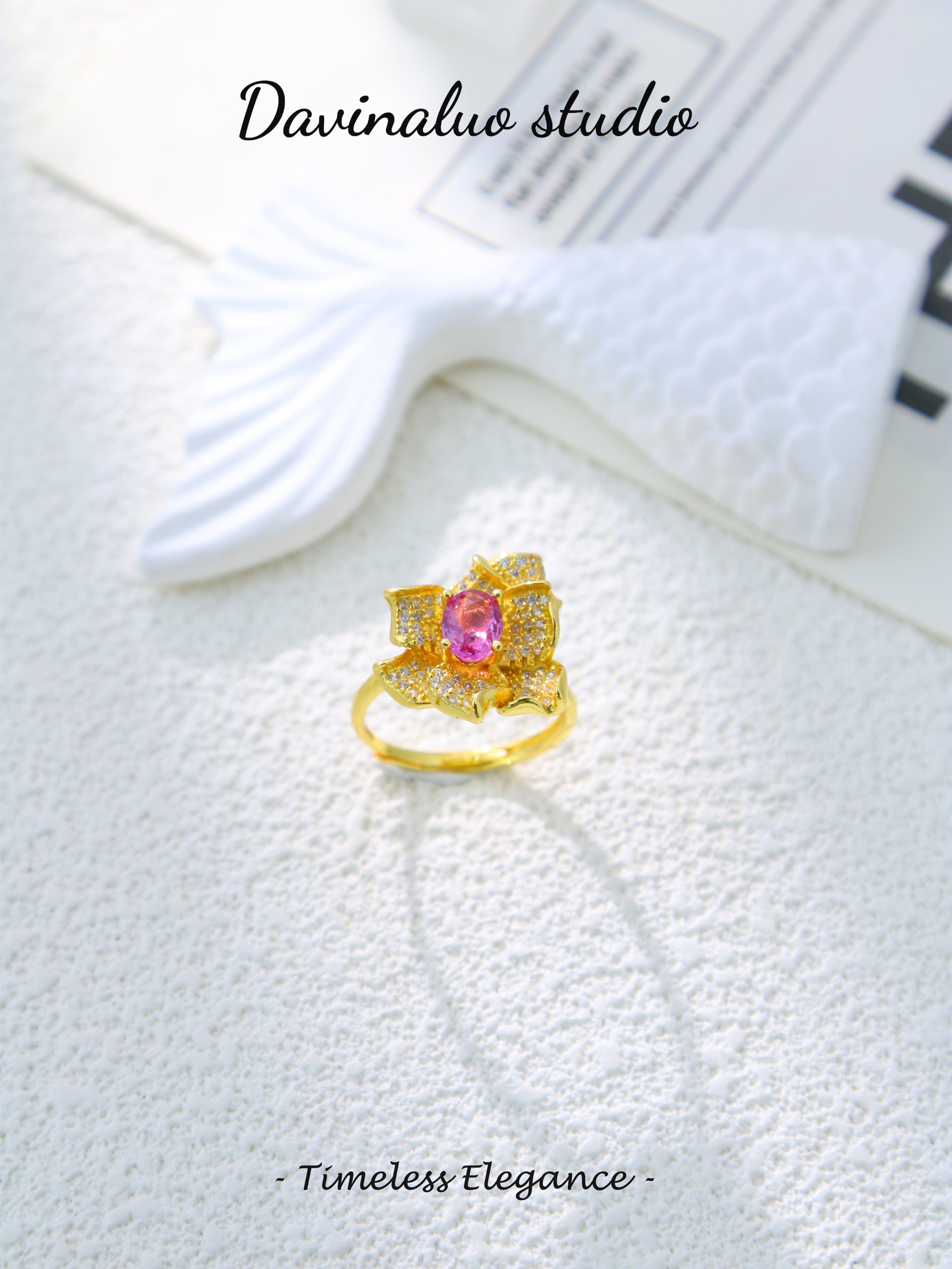 S925 Gold Gorgeous Oval Cut Sapphire Ring