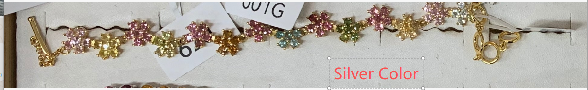 S925 Tourmaline bracelet Link for Roel 11.25