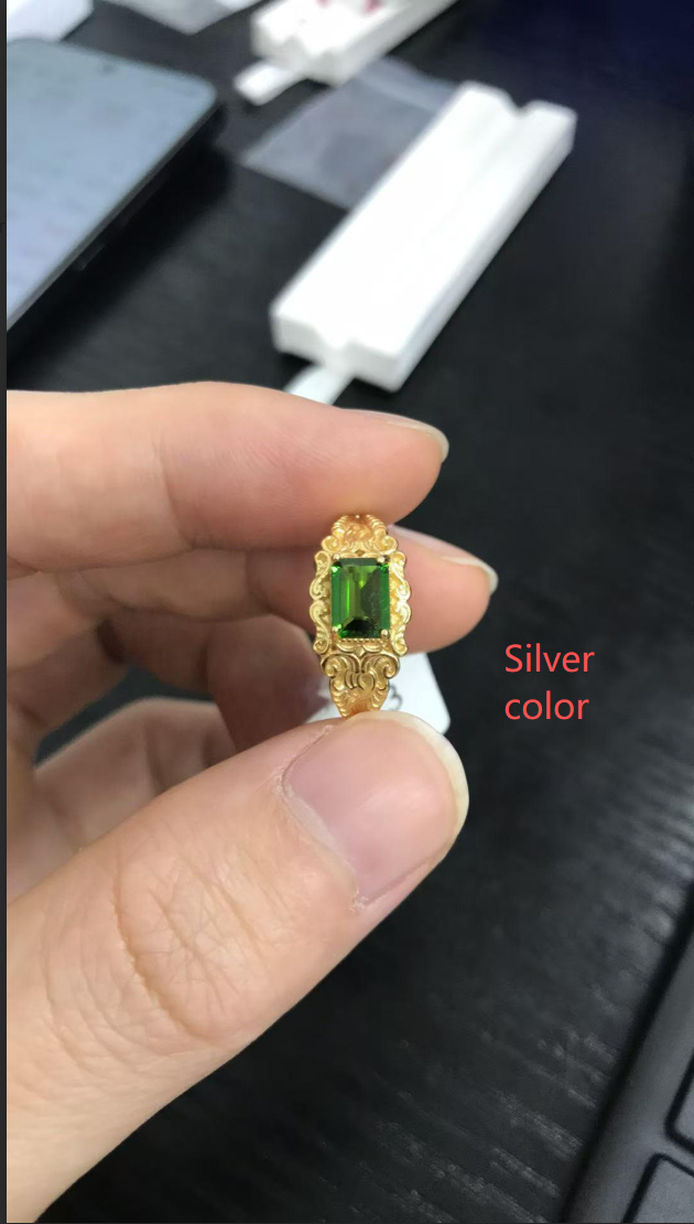 S925 Diopside Ring Link for Lois 1.21