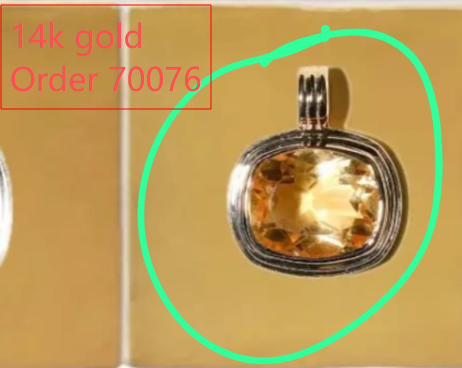 14K Gold Pendant Customise Link for Shirlyn 1.27