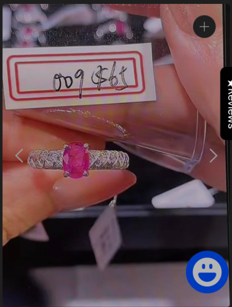 S925 Ruby Ring Link for Monika 2.10