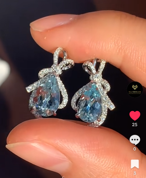 18K with Lab grown diamond Earrings Customise Link for Thuy 3.10