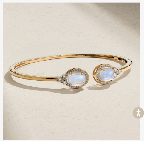 18k gold with diamond bangle customise link for Thuy 4.23