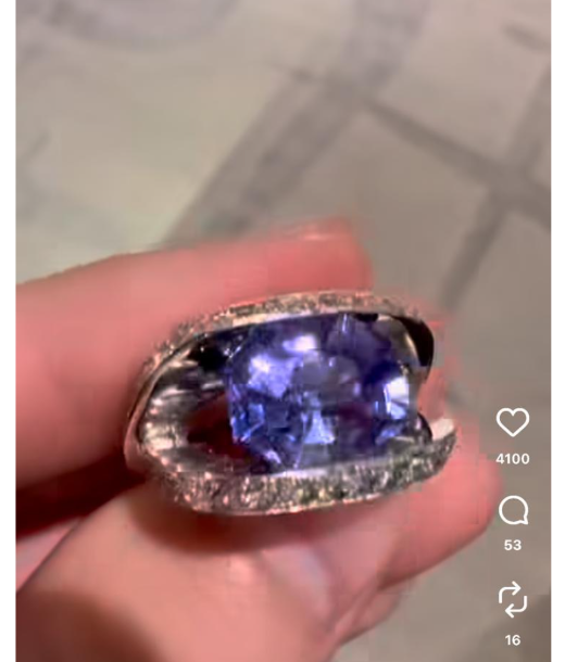 S925 Ring with Moissanite Customise Link for Alicia