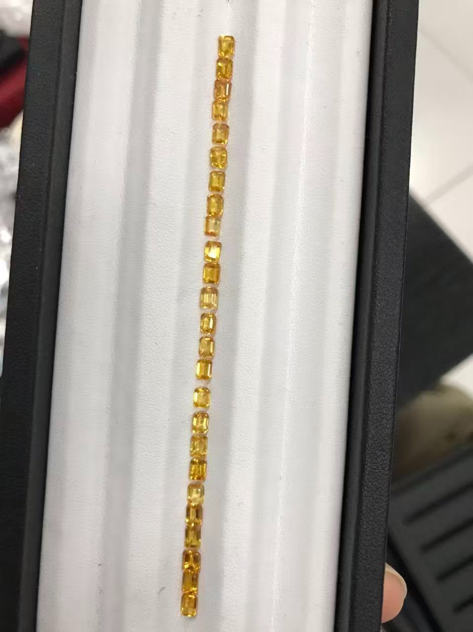 18k Gold Yellow Sapphire Ring Customise Link for Heny 1.22