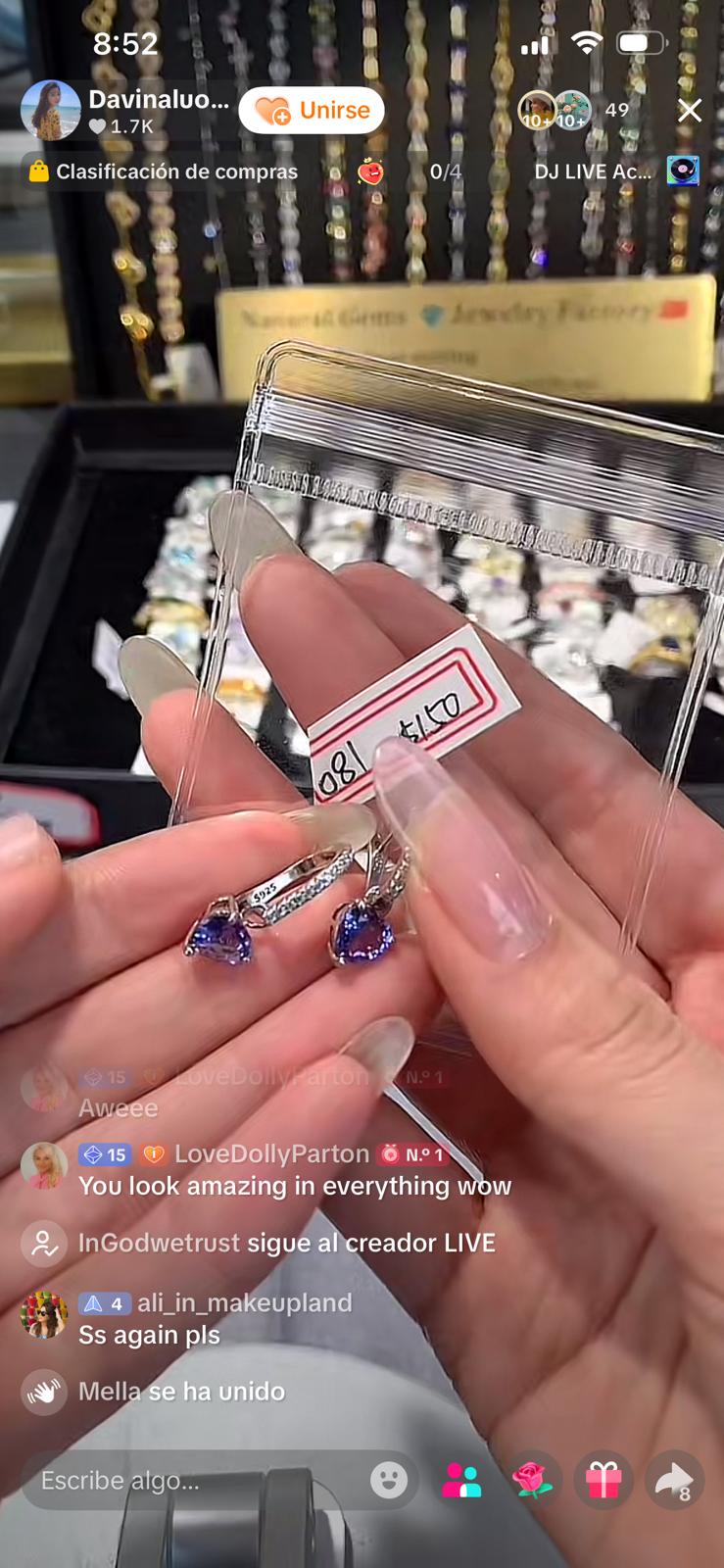 S925 Tanzanite earrings&necklace Link for Alicia 2.27