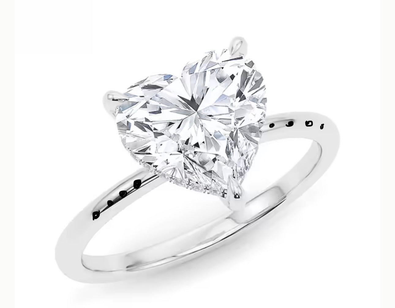 18K gold with moissanite ring customise link for Kelsea 12.3